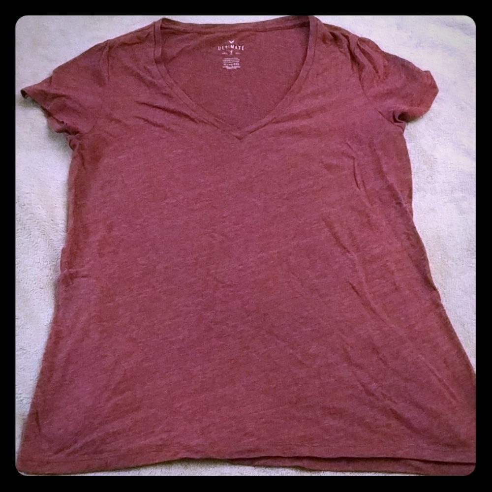American Eagle Dark red ultimate t-shirt